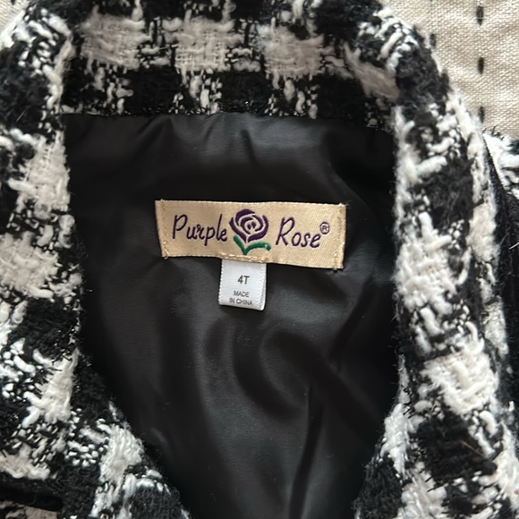 2-Piece Houndstooth Coat Set - Picture 3 of 7